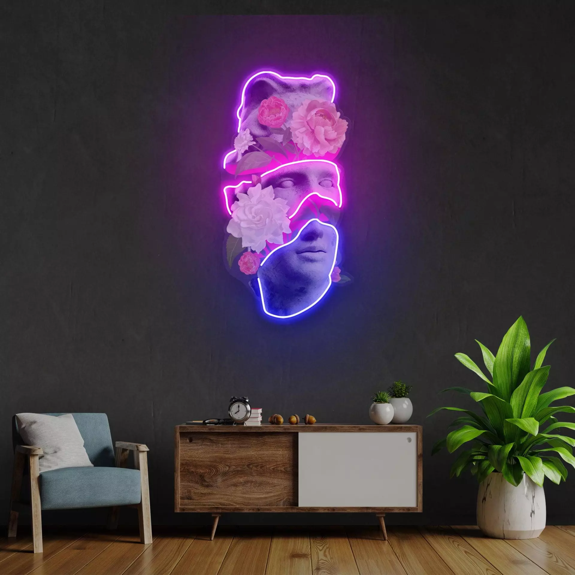 Apollo Flower Head Acrylic Artwork — изображение 3
