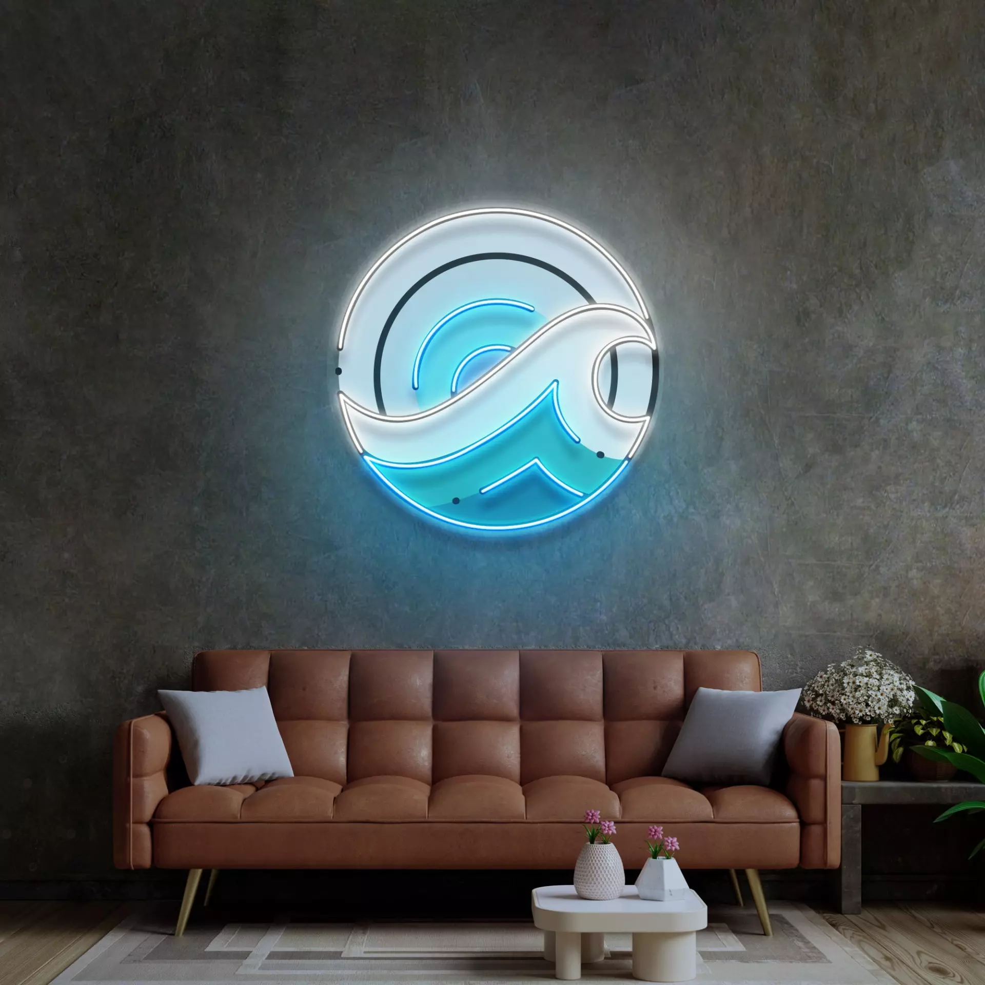 Wave Circle Acrylic Artwork — изображение 3